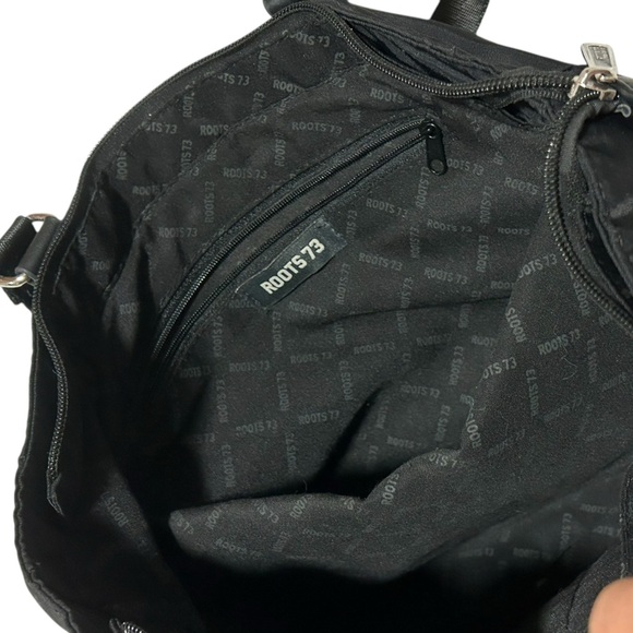 ROOTS Black Nylon Tote Bag - Picture 5 of 9